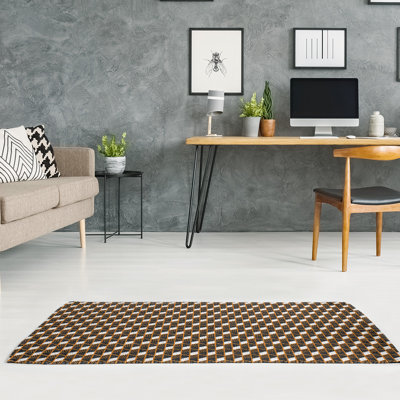 Chenille Geometric Indoor Rug