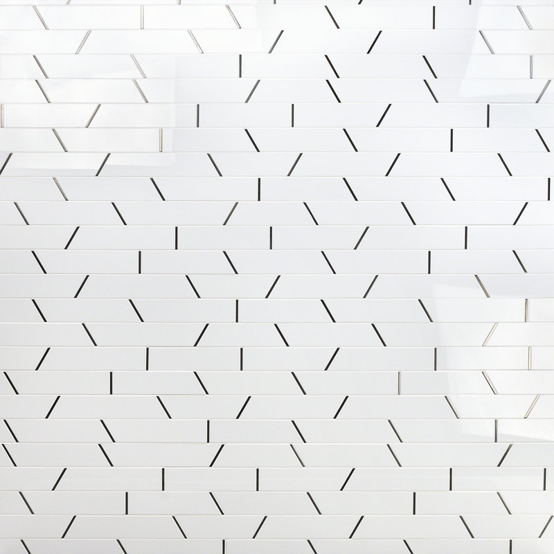 Carreau de mosaïque linéaire en porcelaine 2 "x 8" Divinity