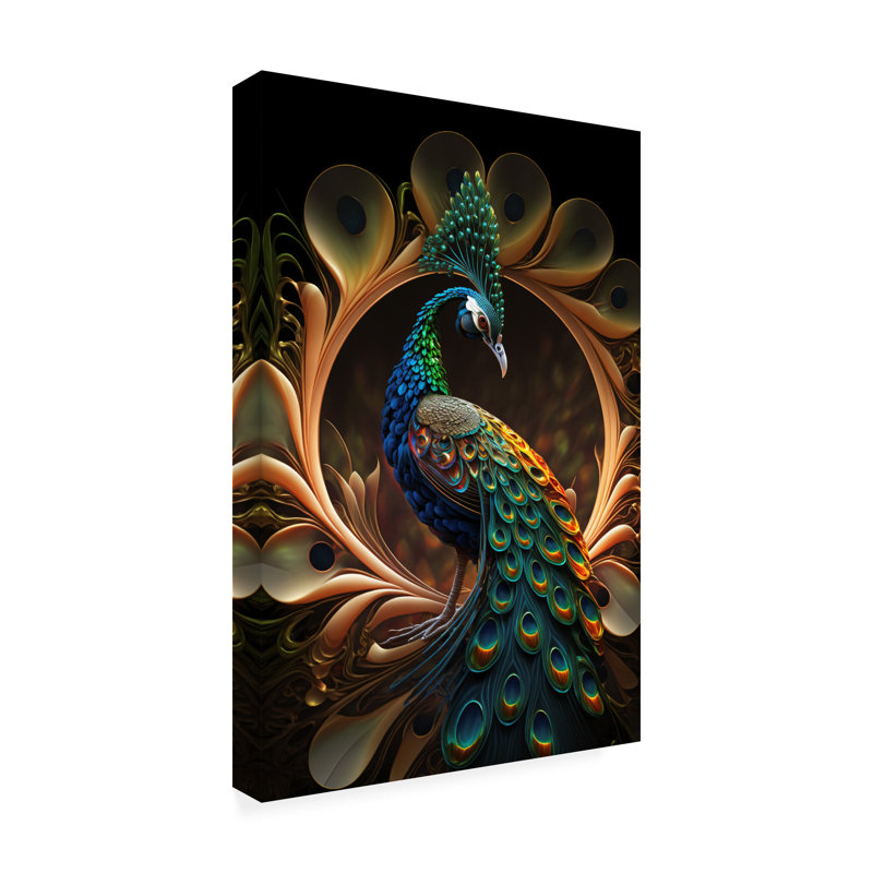 " Proud Peacocks 31 ", 19" H x 12" W x 2" D