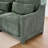 141.7" Chenille Upholstered Pillow-Top Arm Sofa Couch-2009285255-2009285252