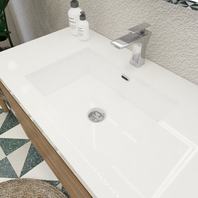 Ensemble de meuble-lavabo mural simple 42 po Mableton