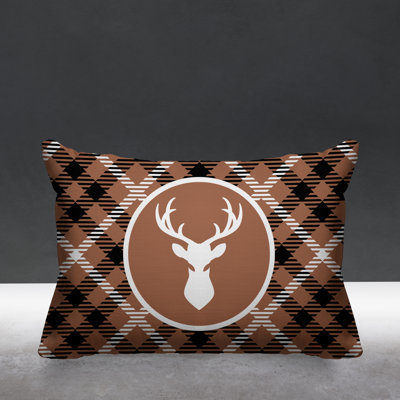 Houndstooth Outdoor Reversible Throw Pillow
