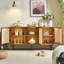 Armoire de rangement en rotin rétro-1932800535