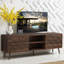 Elegant 72-Inch Walnut Laminate TV Stand – Mid-Century Modern Media Console for Living Room or Bedroom