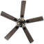 Ventilateur de plafond encastré noir 52 po avec 3 lumières et télécommande, ventilateur de moteur à courant continu 6 vitesses pour profil bas Farmhouse-1209283007-1221821712