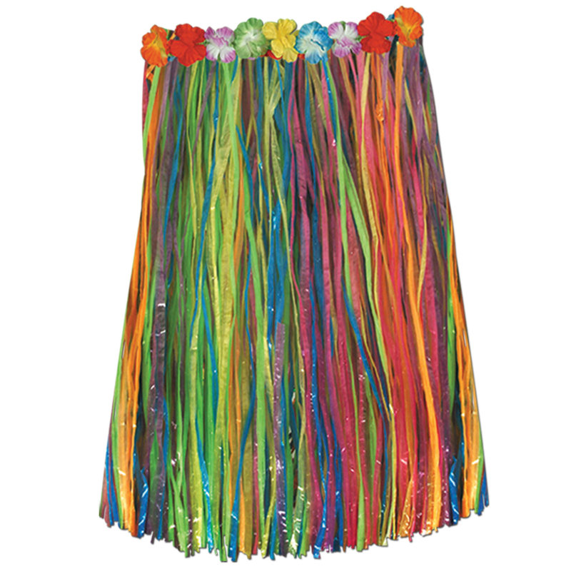 Adult Artificial Grass Hula Skirt, Multicolor