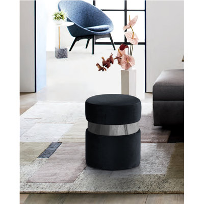 Fresno Velvet Ottoman