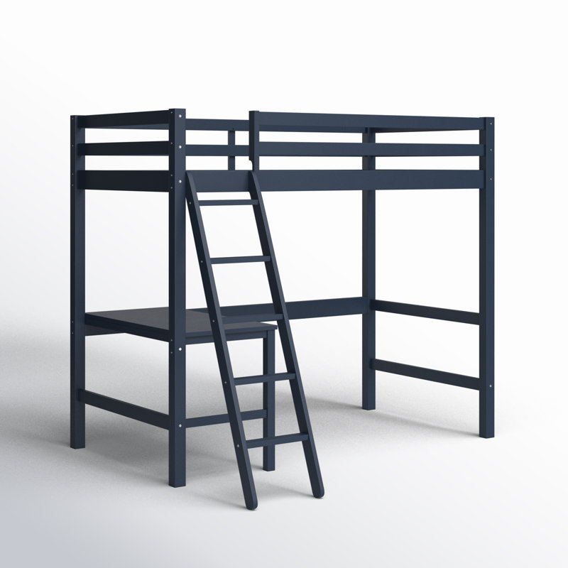 Harold Kids Twin Loft Bed, Navy
