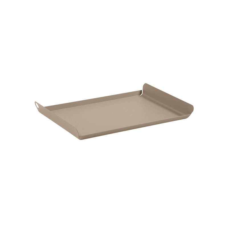 Alto Stainless Steel Tray, 3.5" H x 21" W x 15" D, Anthracite