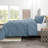 Double Brushed Pleated Duvet Cover Set-1138808776-1138816898
