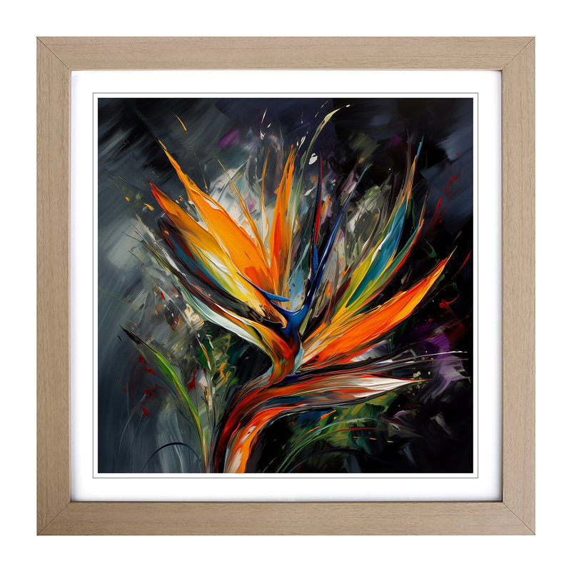 Single Picture Frame Print on Wood, Oak