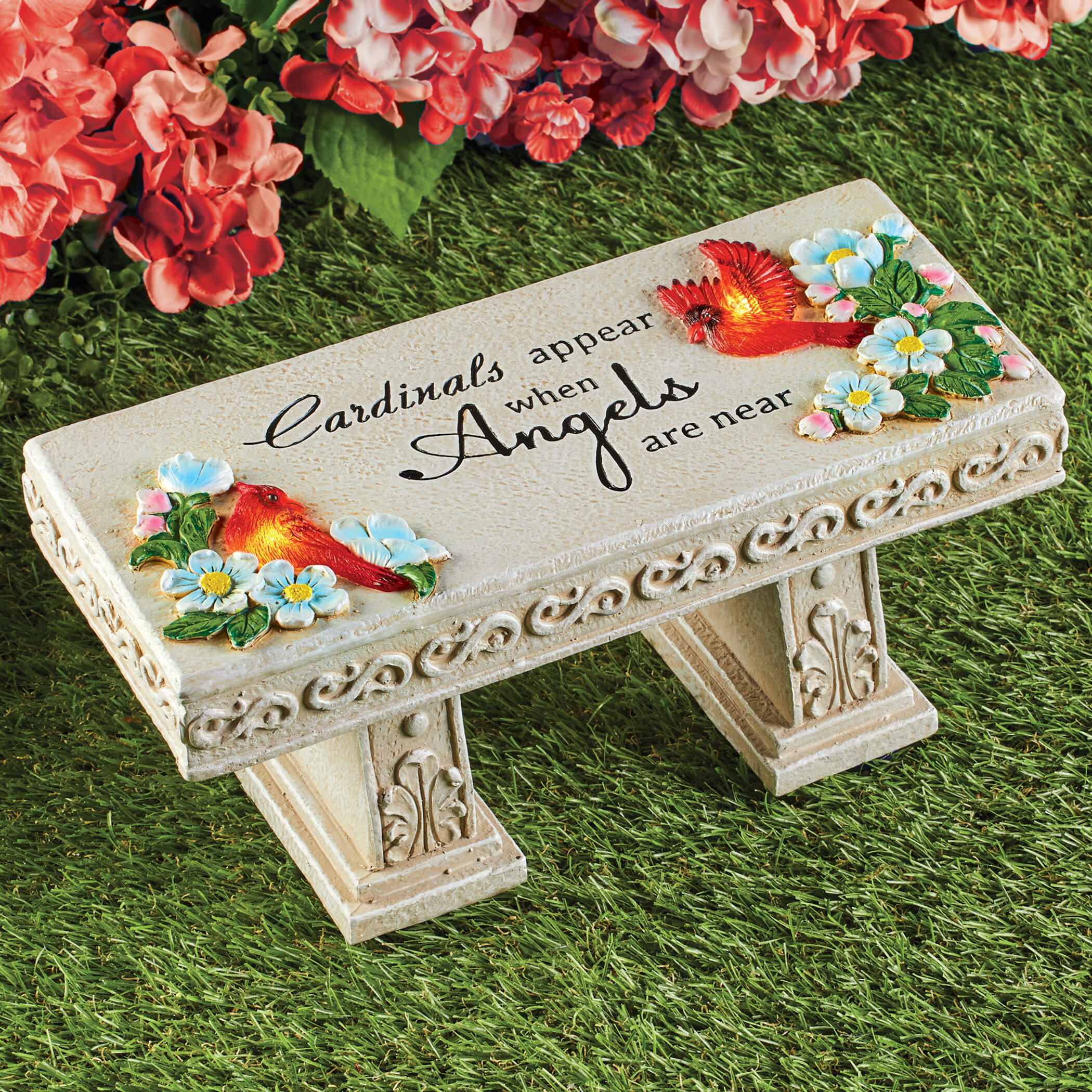 Arlmont & Co. Twilley Solar Cardinal Bench Memorial Plaque/Stone ...