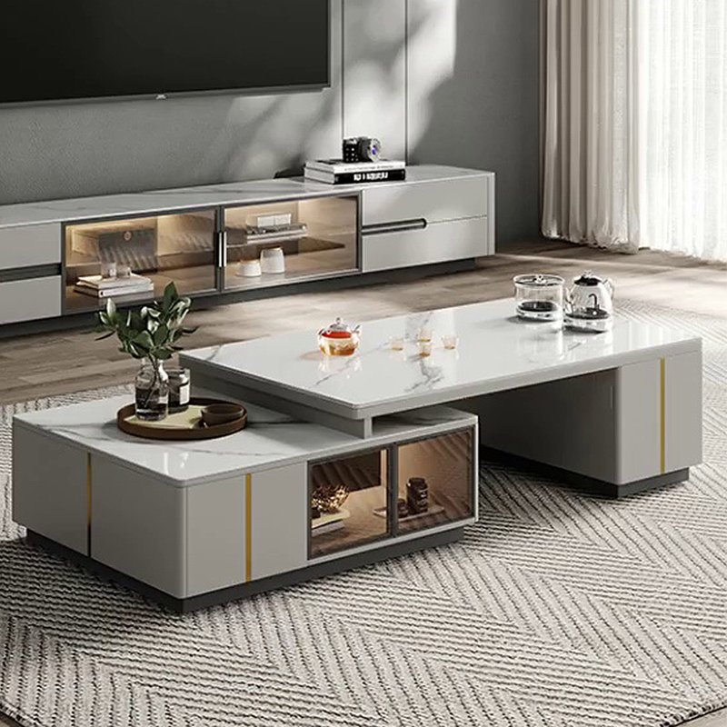 Grande table à thé rétractable