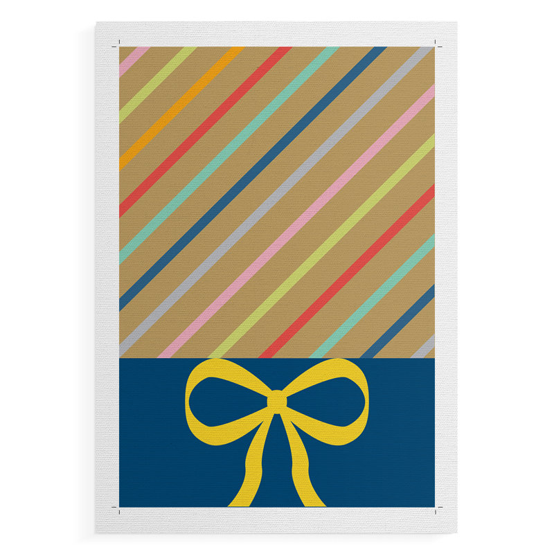 Stripes -Canvas Print Only - NOT FRAMED, 27" H x 18" W