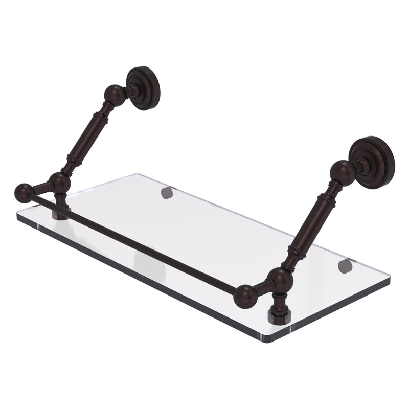 Marchmont Bracket Shelf, Antique Bronze, 7.3" H x 18" W x 8.6" D