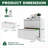 File Cabinets | 2 Drawer Locking Lateral File Cabinet, Metal, Fits Letter/Legal/A4 Hanging Files, Snow White | Modern | Office-102151063