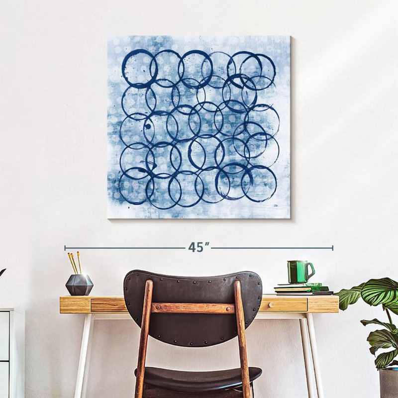 Blue Eclipse II, 30" H x 30" W