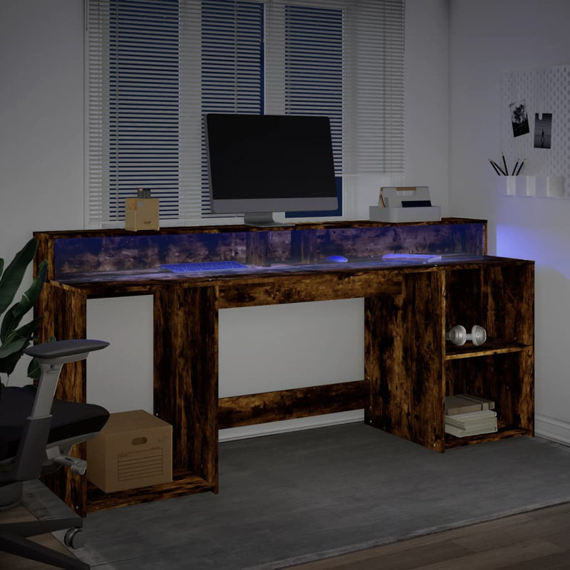 Desk, Smoked oak