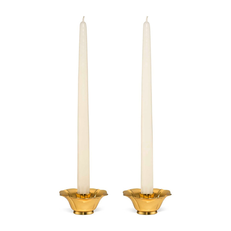 Olivia 1.4'' H Metal Tabletop Candlestick