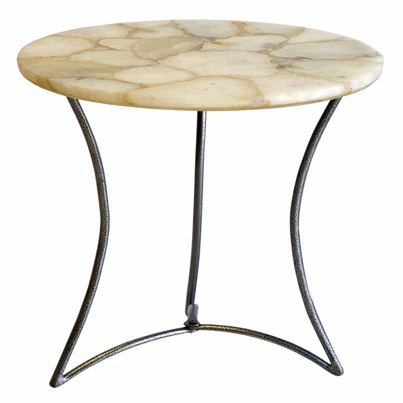 Stone Top End Table