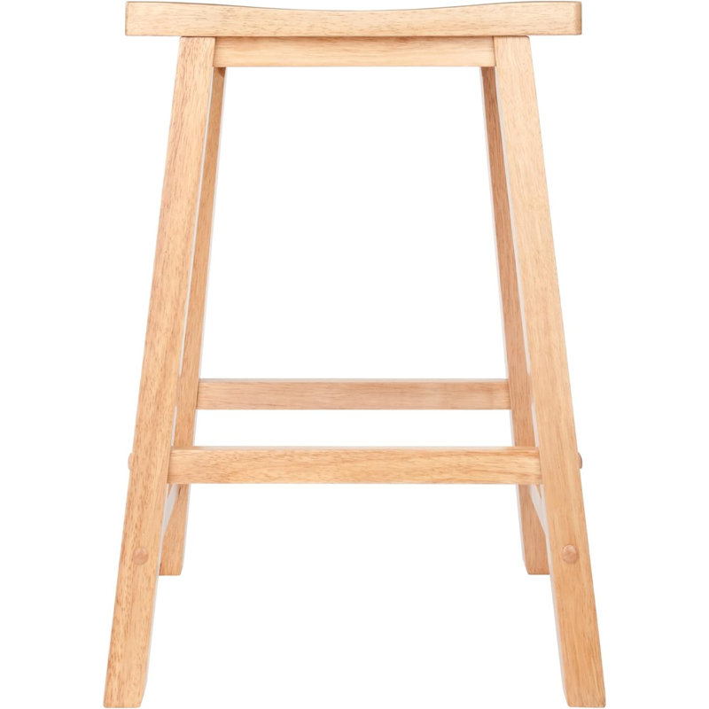 Tabouret Satori, 29 po, noyer, Bois naturel, 24"