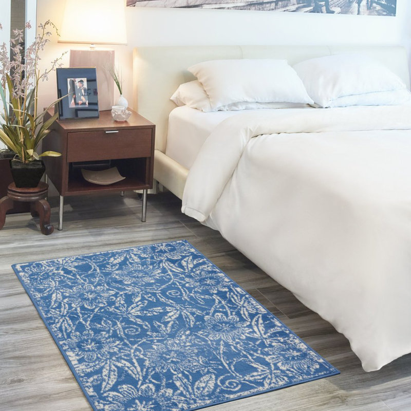 Kante Floral Indoor Rug, Rectangle 4' x 6'