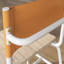 De 2 chaises de salle à manger blanches industrielles, dossier brun, faux siège, style maison, utilisation de chaise