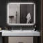 Miroir de salle de bain 35 po x 28 po à DEL, brouillard, luminosité réglable, température de couleur réglable, mémoire, fixation murale, horizontal / vertical, Cri90 +, résistant à l'eau, imperméable à l'eau, personnalisable en aluminium, montage, alliage