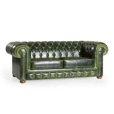 Travolta 73"" Faux Leather Rolled Arm Chesterfield Sofa -  East Urban Home, 3E72A34BE11A4D9D9777FC2F6D8E5E7A