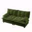 Causeuse de 77 po, canapé modulaire moderne, canapé à 2 places pour le salon, la chambre à coucher et les appartements, coussins de lit confortables en treillis décoratifs, tissu chenille respirant, vert