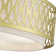4 Light Soft Gold Extra Large Semi-Flush With Hand Crafted Oatmeal Color Fabric Hardback Shade