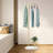 71" Modern Minimalist Multifunctional Standing Clothes Coat Rack With Marble Base-750555658