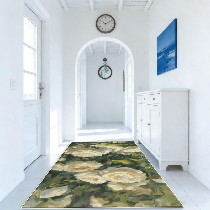 Impressionist Style Area Rug, Soft And Lightweight, Suitable For All Seasons, Easy To Maintain And Easy To Clean, Machine Washable Carpet Floor Mat, Suitable For Living Room, Bedroom, Dining Room, Hallway, Balcony, Room Decor, Home Decor, Outdoor Decor