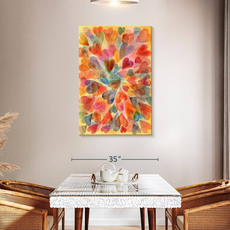 Hardie Hearts, 45" H x 30" W