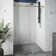 Elan E-Class 56-60" W x 76" H Sliding Frameless Shower Door with 3/8" Clear Glass