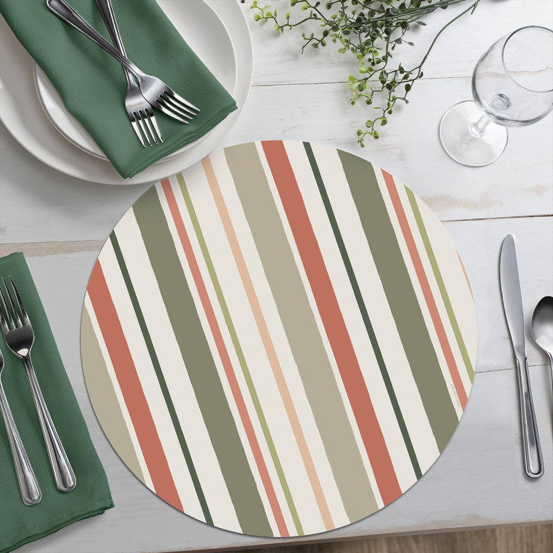 CounterArt Blessed By Nature 4 Pack Round Reversible Placemats
