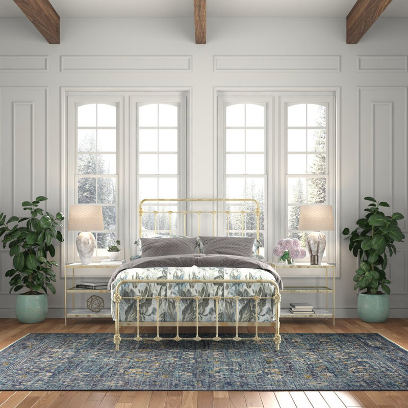 160 Picket Fence Bed | Mini Foot Standard, Queen, Spun Gold