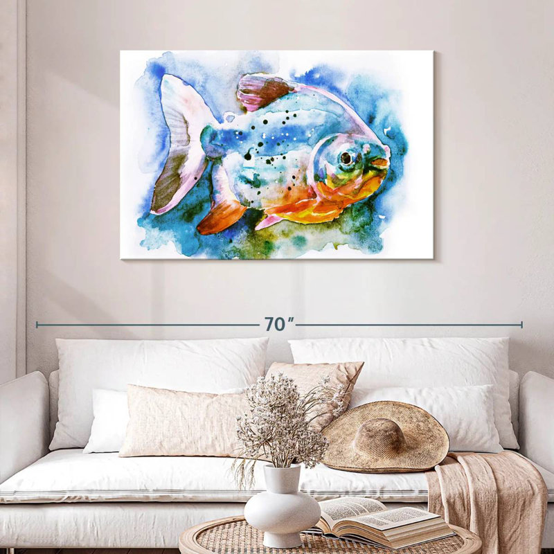 Piranha Fish, 30" H x 45" W