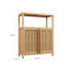 Armoire de rangement en bambou de grande capacité pour salle de bain