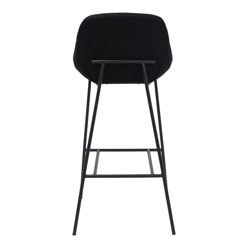 Shelby Wood Counter Stool, Black, Counter Stool (27.2" Seat Height)