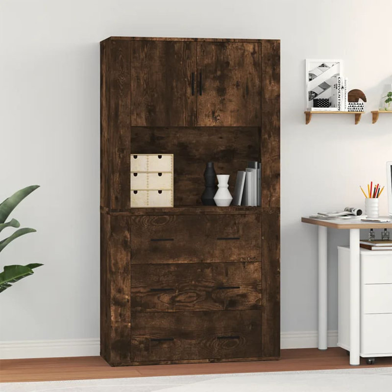 Vidaxl 80cm Sideboard, Dark Brown