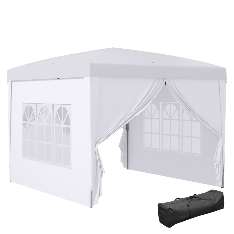 Medberry 3m x 3m Steel Pop-up Gazebo, White