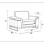 Chaise en cuir italien à grain supérieur-988885138