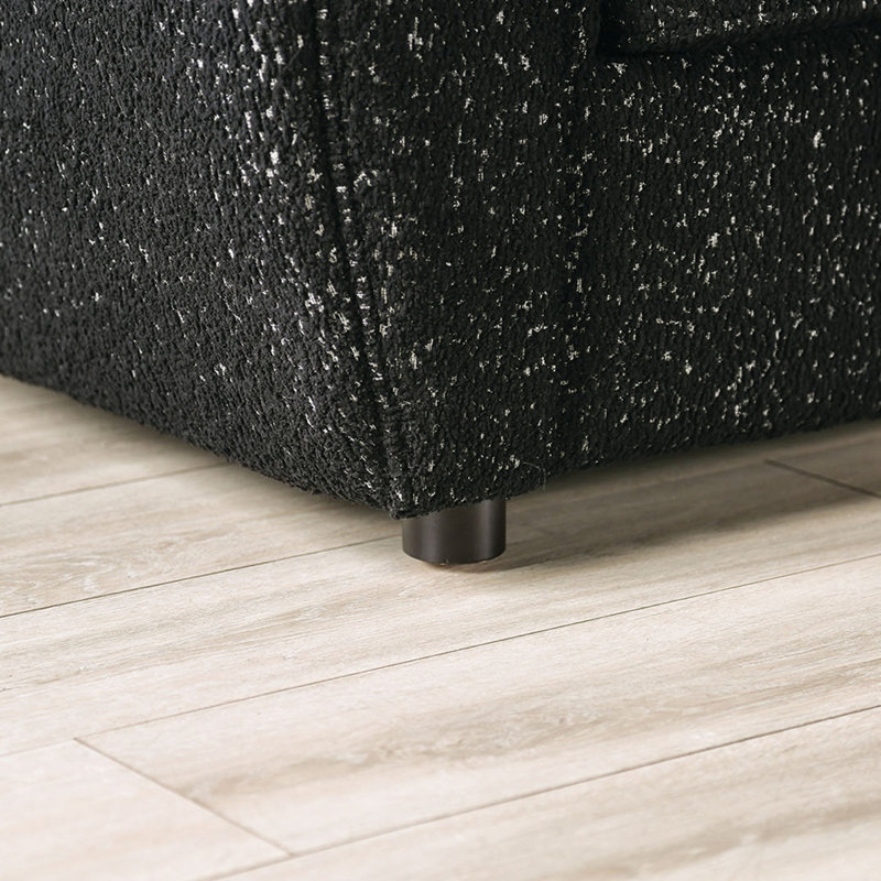 Chaise à dossier bas de style contemporain, Noir