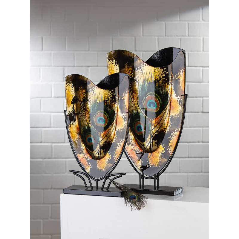Gillenwater Handmade Glass Floor Vase, 58cm H x 35cm W x 12cm D