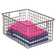 mDesign Rebrilliant Large Metal Storage Basket Bin With Handles For ...