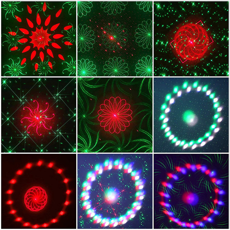 Tête de lumières de fête