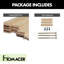 Porte de grange non finie en bois de pin massif Double X Design-88500049