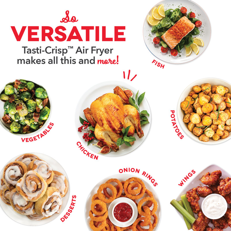 Dash Express 2.6 Quart Tasti-Crisp Air Fryer, Aqua
