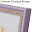 Cadre photo mauve orné avec passe-partout pour affichage mural ou de table-129940145-129940146-129940155